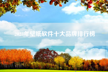 2023年壁纸软件十大品牌排行榜