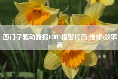 西门子驱动器报F7011报警代码(维修)效率高